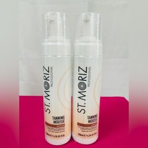 ST. MORIZ  (2 Pack) Professional Tanning Mousse with Aloe & Vit. D Medium    New